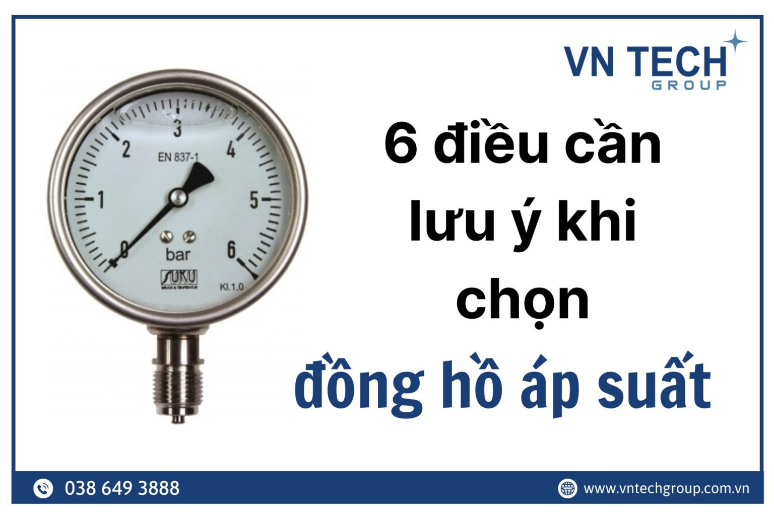6 lưu ý khi mua đồng hồ áp suất