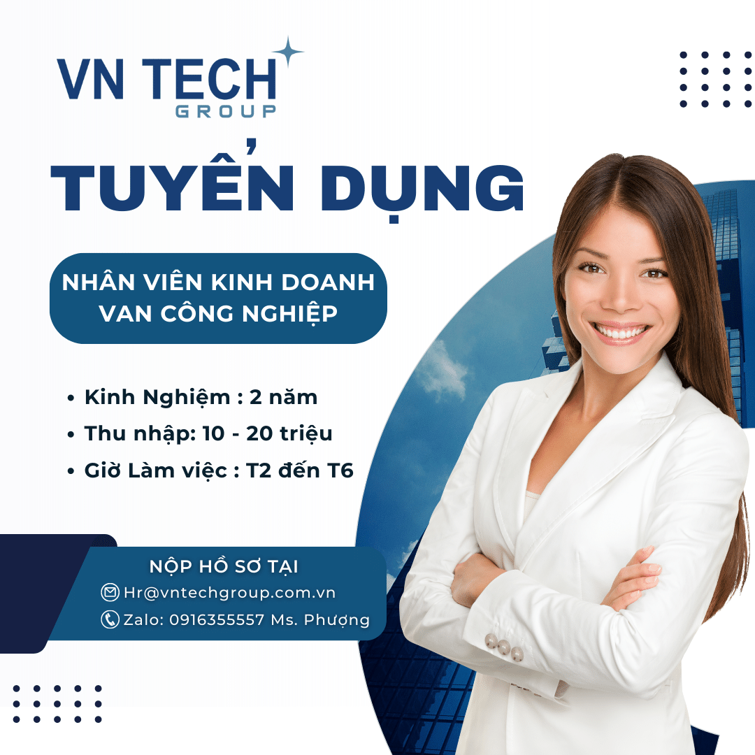 Tuyển Dụng Vị Trí Nhân Viên Kinh Doanh Van Công Nghiệp
