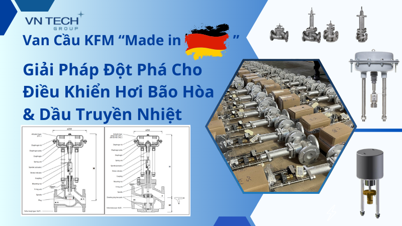 Van Cầu KFM “Made in Germany” – Giải Pháp Đột Phá Cho Điều Khiển Hơi Bão Hòa & Dầu Truyền Nhiệt