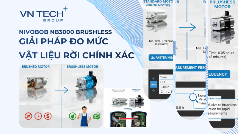 Giải Pháp Đo Mức Vật Liệu Rời Chính Xác | Nivobob NB3000 Brushless